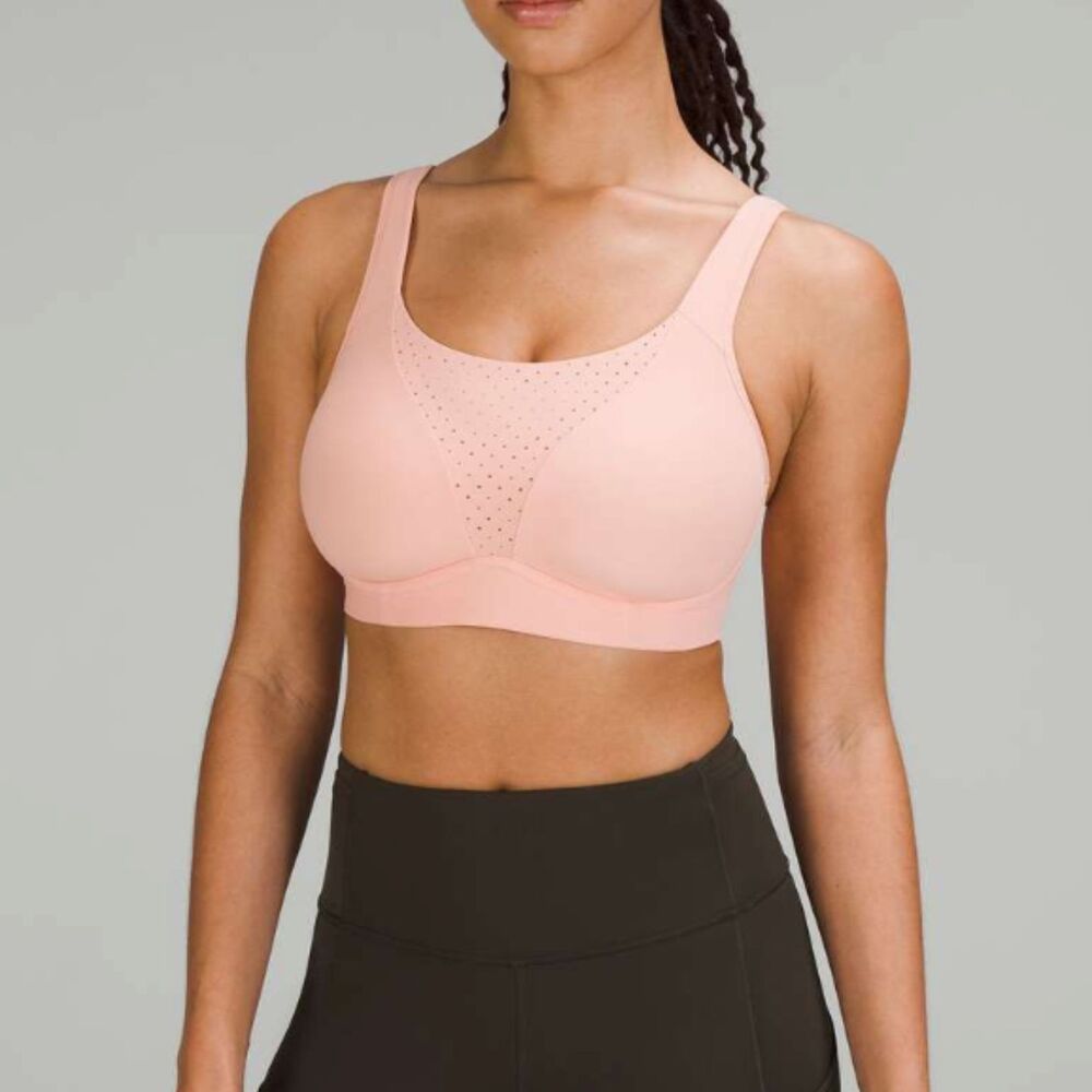 Women Lululemon Run Times Bra *High Support B–G Cups Melon Sorbet Size 36C